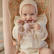 Pacifier Clip - Hera Powder Pink