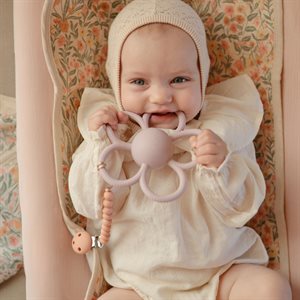 Pacifier Clip - Hera Powder Pink