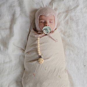 Pacifier Clip - Hera Pale Yellow