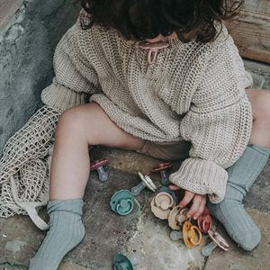 Daisy Silicone Pacifier Honey Gold / Rose Gold
