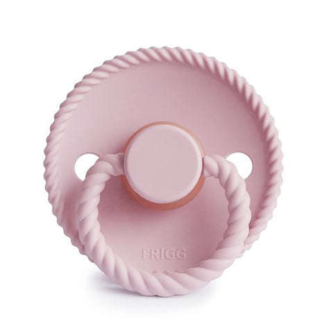 FRIGG Rope Natural Rubber Pacifier (Baby Pink)