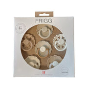 FRIGG 6-Pack Pacifiers - Round Silicone - Cinnamon Charm