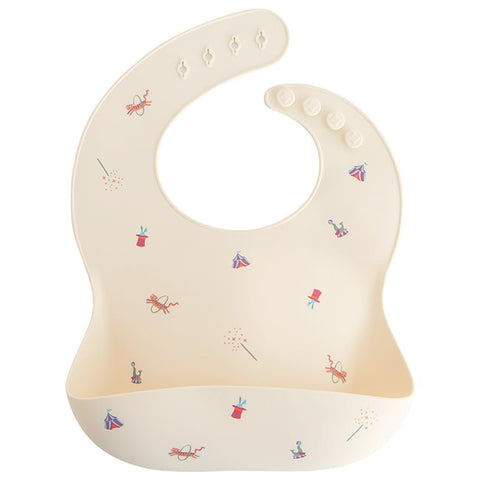 Silicone Baby Bib - Circus
