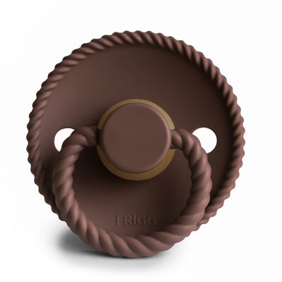 FRIGG Rope Natural Rubber Pacifier (Cocoa)