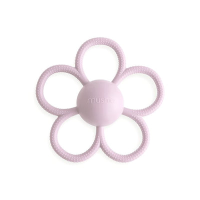 Mushie Daisy Rattle Teether - Soft Lilac (ETA - February 2025)