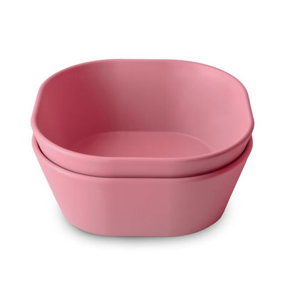 Mushie Dinner Bowl - Square - Dusty Rose