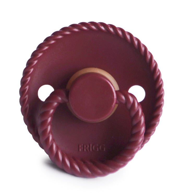 FRIGG Rope Natural Rubber Pacifier (Sweet Cherry)