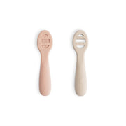 First Feeding Baby Spoons (2-pack) - Blush / Shifting Sand