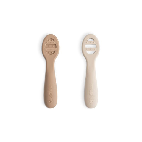 First Feeding Baby Spoons (2-pack) - Natural / Shifting Sand