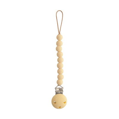 Pacifier Clip - Hera Pale Yellow