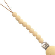 Pacifier Clip - Hera Pale Yellow