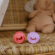 FRIGG 4-Pack Pacifiers - Round Latex - Rosy Romance