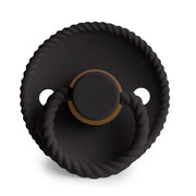 FRIGG Rope Natural Rubber Pacifier (Jet Black)