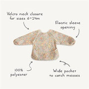 Mushie Long Sleeve Bib - Cherries