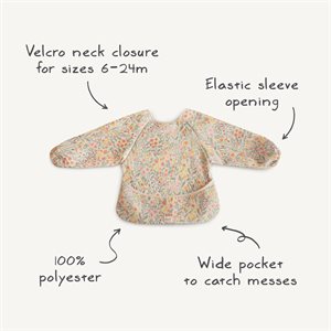 Mushie Long Sleeve Bib - Cherries