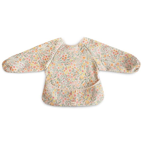 Mushie Long Sleeve Bib - Pastel Blooms