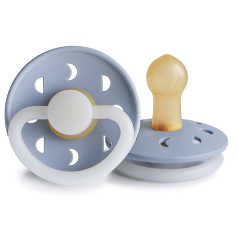 FRIGG Moon Phase Natural Rubber Pacifier (Powder Blue Night)