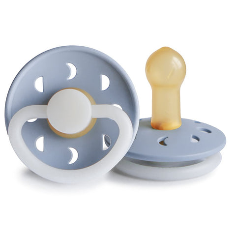 FRIGG Moon Phase Natural Rubber Pacifier (Powder Blue Night)