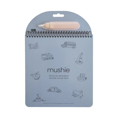 Mushie Reusable Water Colour Pad - Vehicles