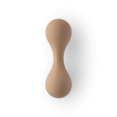 Silicone Baby Rattle - Natural