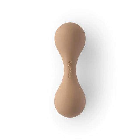 Silicone Baby Rattle - Natural