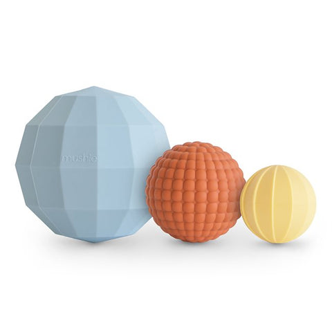 Mushie Nesting Spheres Sensory Toy - Powder Blue