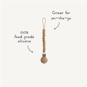 Pacifier Clip - Hera Powder Pink