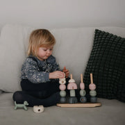 Mushie Wooden Multi Shape Stacker - Original