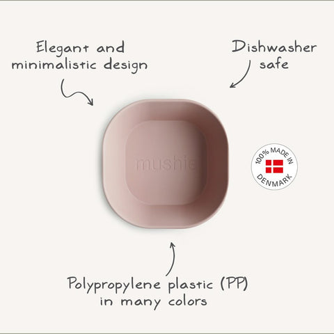 Mushie Dinner Bowl - Square - Twilight Blue