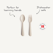 Mushie Fork & Spoon - Dusty Rose