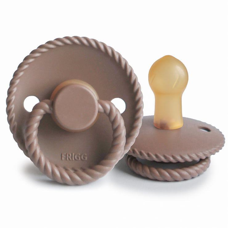 FRIGG Rope Natural Rubber Pacifier (Sepia)