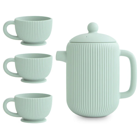 Silicone Tea Play Set - Cambridge Blue (ETA - March 2025)