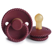 FRIGG Rope Natural Rubber Pacifier (Sweet Cherry)