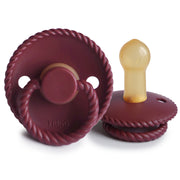FRIGG Rope Natural Rubber Pacifier (Sweet Cherry)