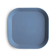 Mushie Dinner Plate - Square - Twilight Blue