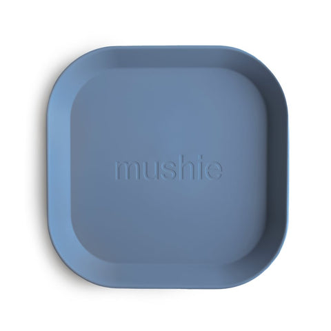 Mushie Dinner Plate - Square - Twilight Blue