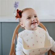Silicone Baby Bib - Bows