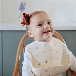 Silicone Baby Bib - Bows