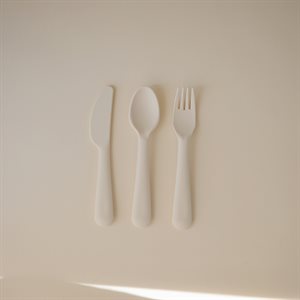 Cutlery set (Knife Fork Spoon) - Ivory