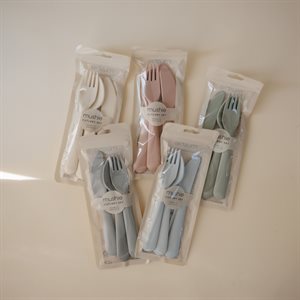 Cutlery set (Knife Fork Spoon) - Ivory