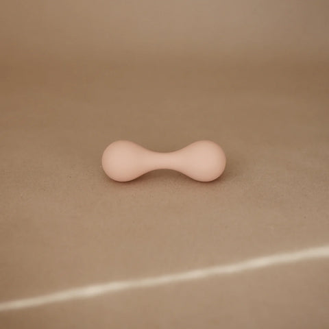 Silicone Baby Rattle - Blush