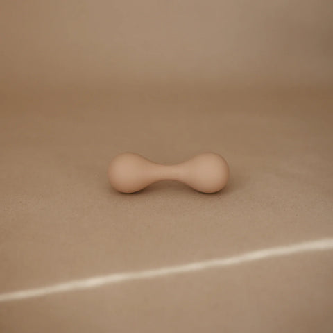 Silicone Baby Rattle - Natural