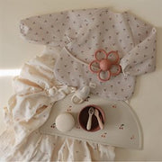 Mushie Long Sleeve Bib - Cherries