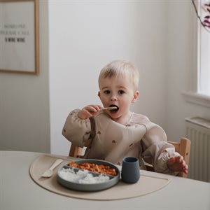 First Feeding Baby Spoons (2-pack) - Cambridge Blue / Shifting Sand