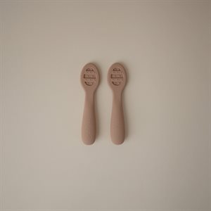 First Feeding Baby Spoons (2-pack) - Natural / Shifting Sand