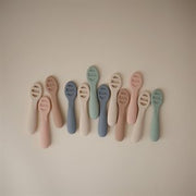 First Feeding Baby Spoons (2-pack) - Cambridge Blue / Shifting Sand