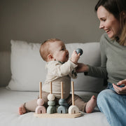 Mushie Wooden Multi Shape Stacker - Original