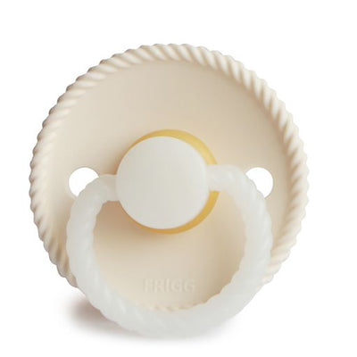 FRIGG Rope Natural Rubber Pacifier (Cream Night)