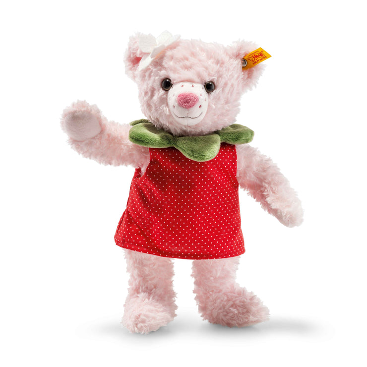 Picnic Friends Rose Strawberry Teddy Bear Pink 28cm