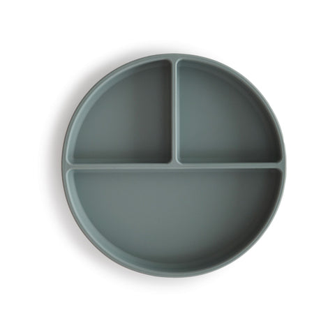Mushie Silicone Suction Plate - Dried Thyme